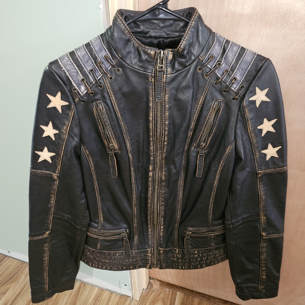 Wilson's vintage leather jacket